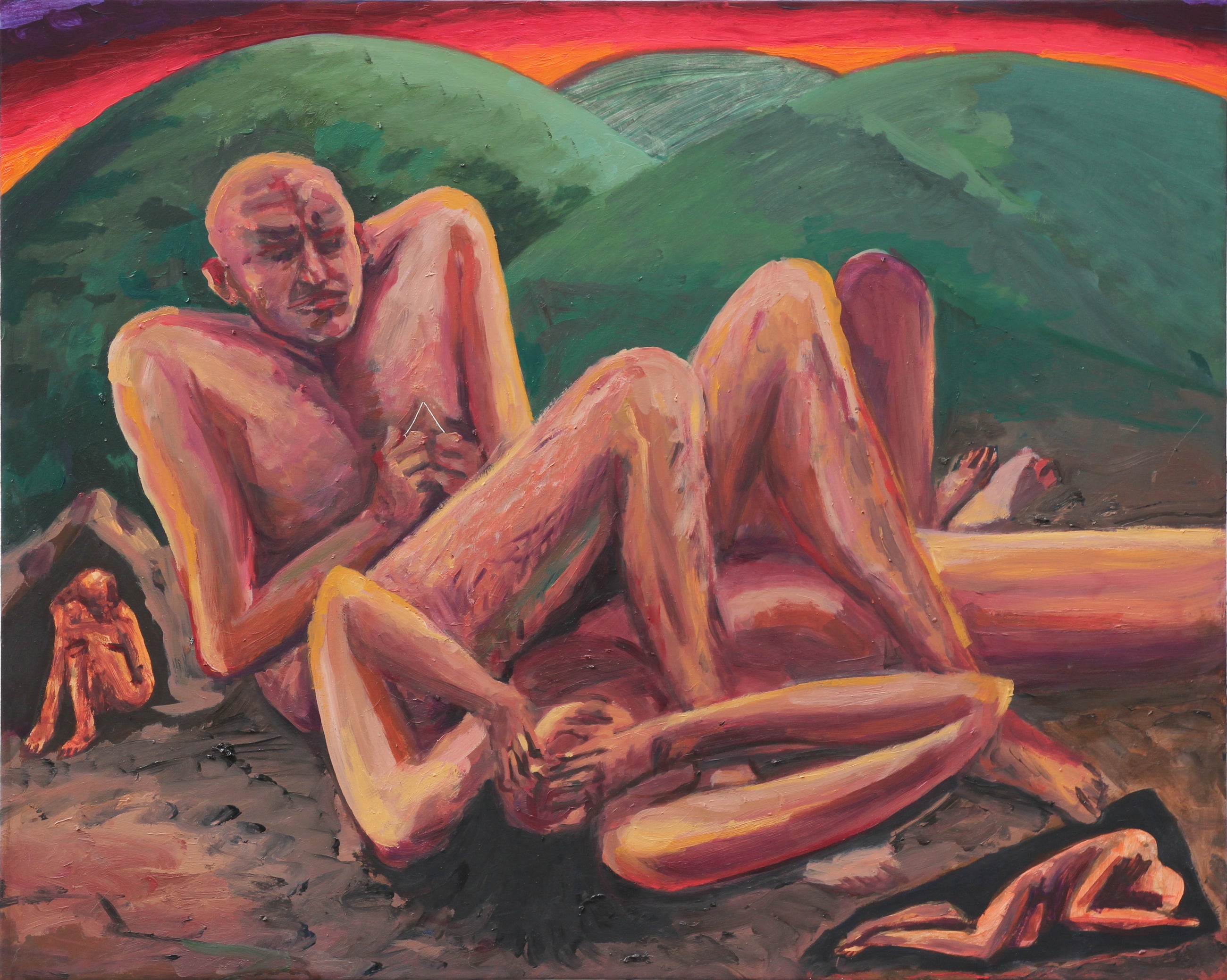 Julián Madero Islas, Adán y Eva los cavernícolas (Adam and Eve: The Cavemen), 2023.