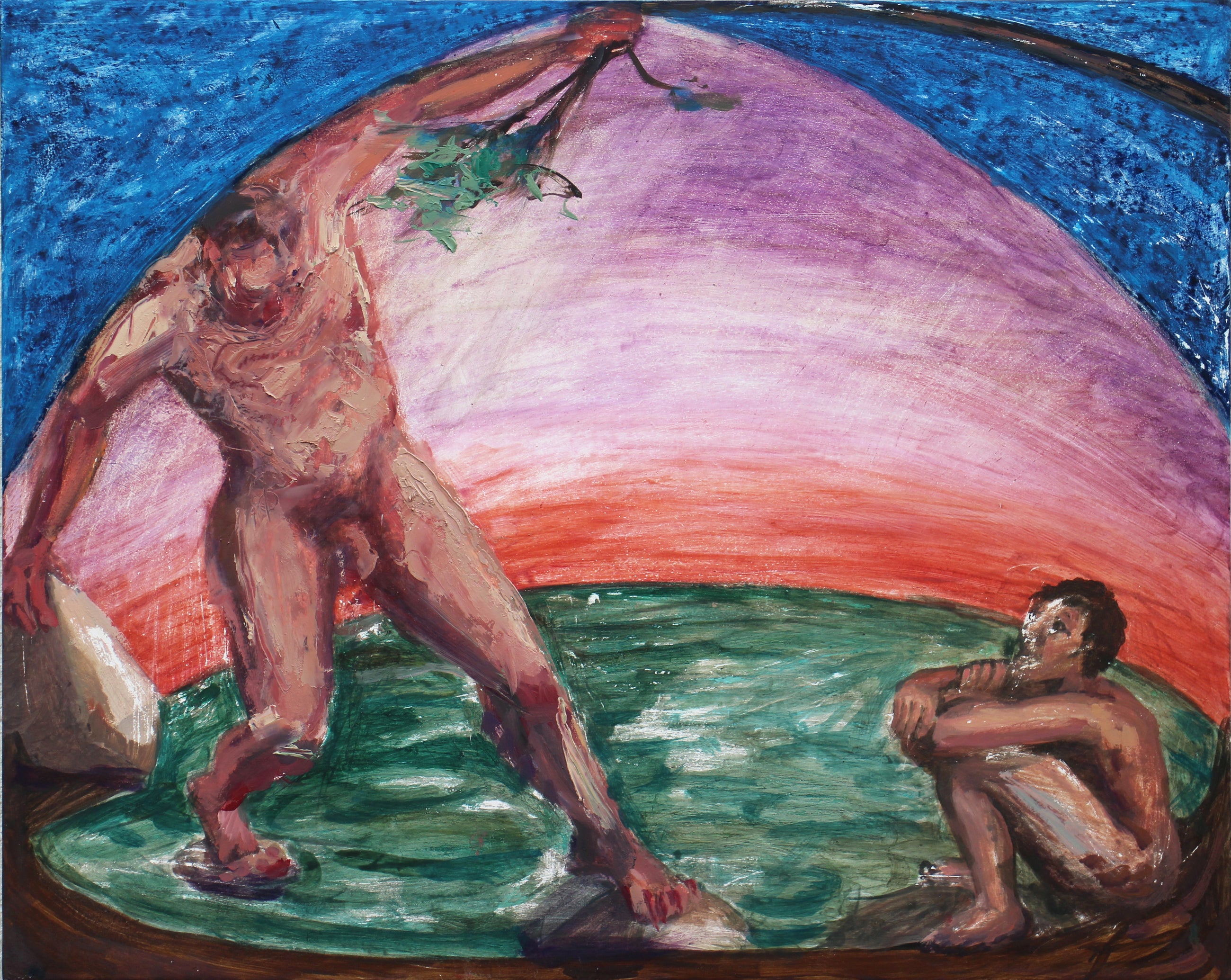 Julián Madero Islas, Dionisos borracho o se va a caer (Dyonisus Drunk or About to Fall) , 2023.