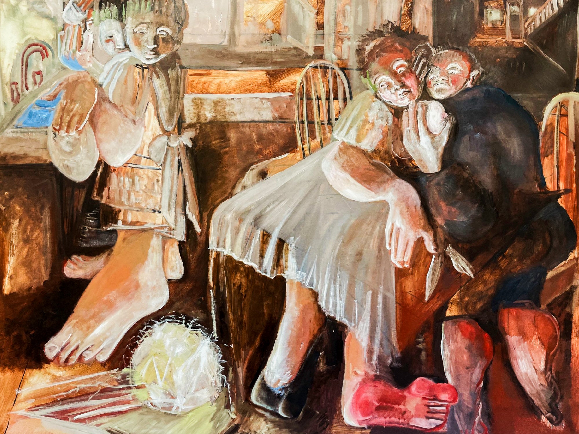 Virginia Deaver, We All Stare at the Ball of Lighting, 2025.